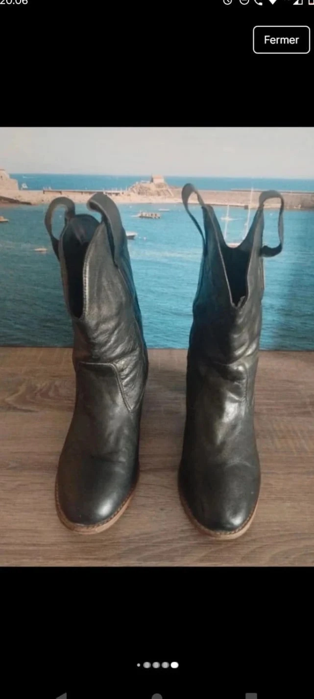 Botas femininas pretas les tropéziennes P38 – photo 9